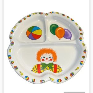Vintage GET Melamine Heavy Duty Clown Balloon Plate